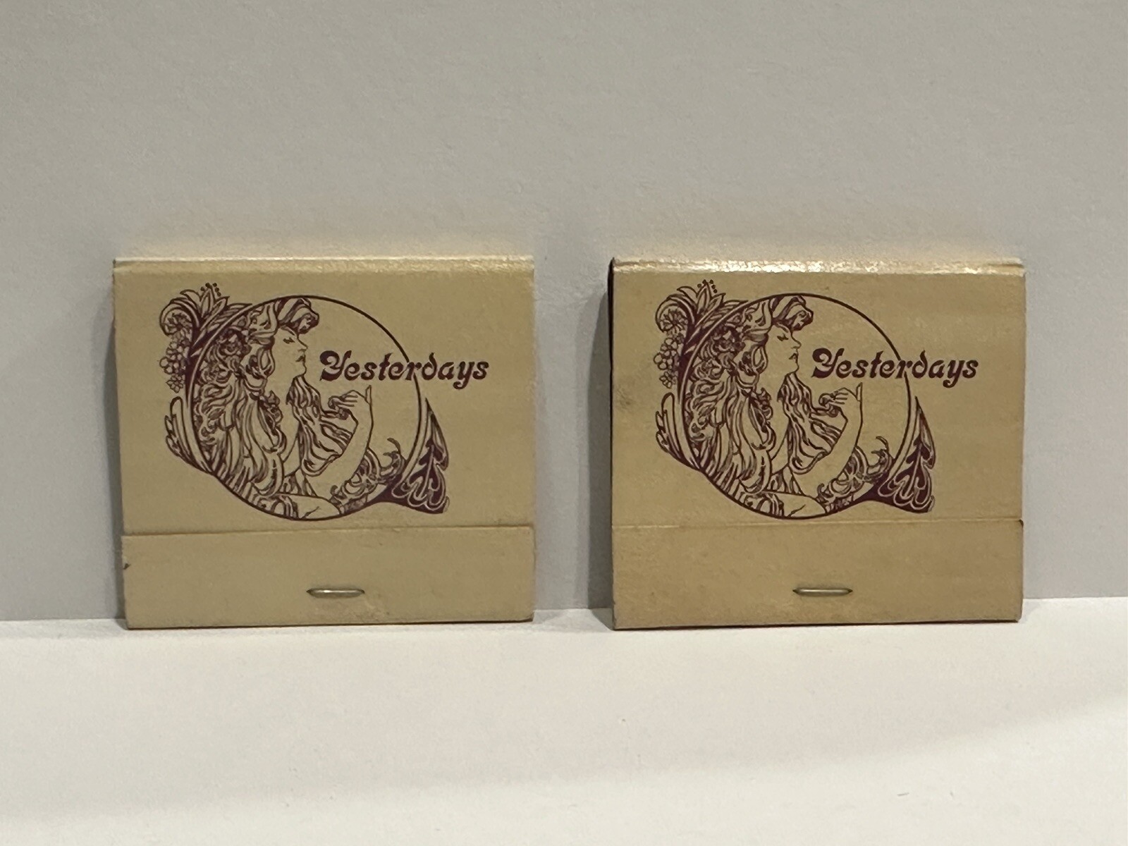 VINTAGE X2 LOT OF TWO YESTERDAYS FOOD DRINK WESTWOOD CALIFORNIA FULL MATCHBOOKS VINTAGE X2 LOT OF TWO YESTERDAYS FOOD DRINK WESTWOOD CALIFORNIA FULL MATCHBOOKS