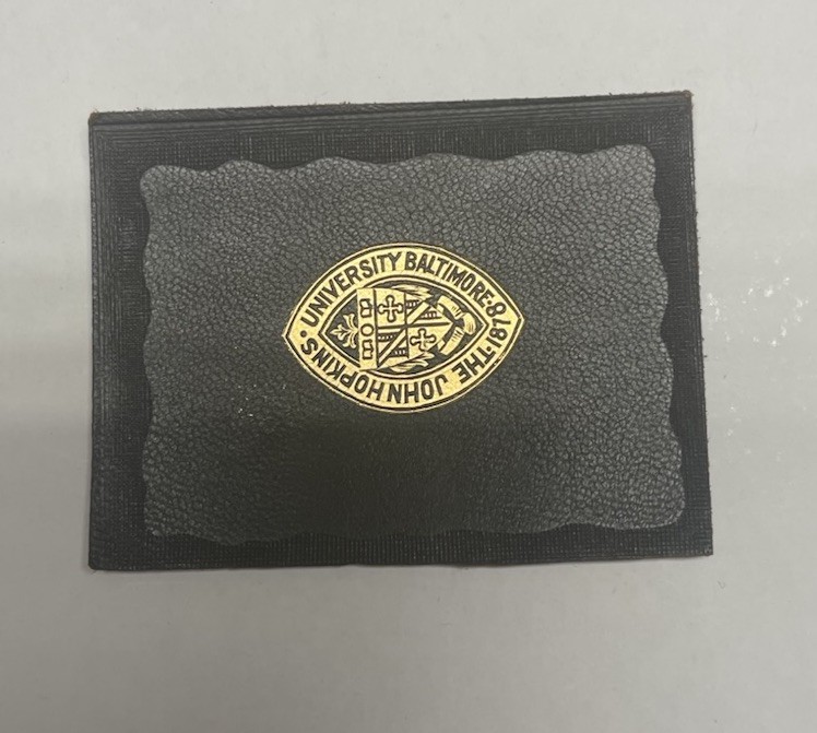 Vtg 1910s University Baltimore The John Hopkins Tobacco Leather Premium Patch Vtg 1910s University Baltimore The John Hopkins Tobacco Leather Premium Patch