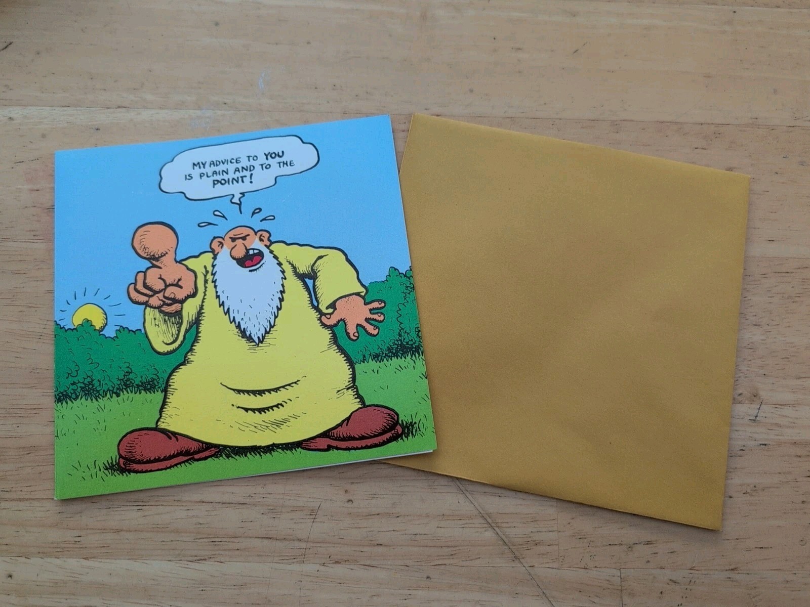 Vintage 1973 R. CRUMB /ROBERT CRUMB - MR. NATURAL  Zonk American Greetings card