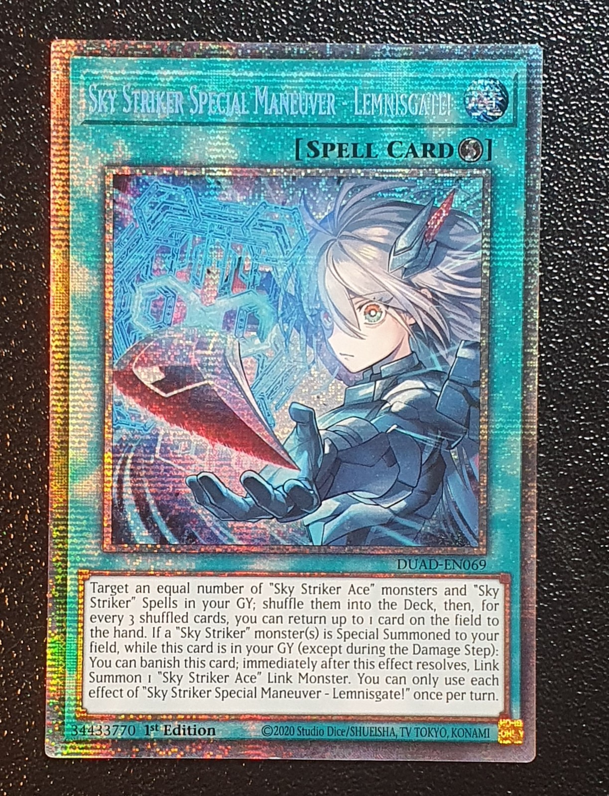 Yugioh DUAD-EN069 Sky Striker Special Maneuver - Lemnisga Starlight Rare MINT