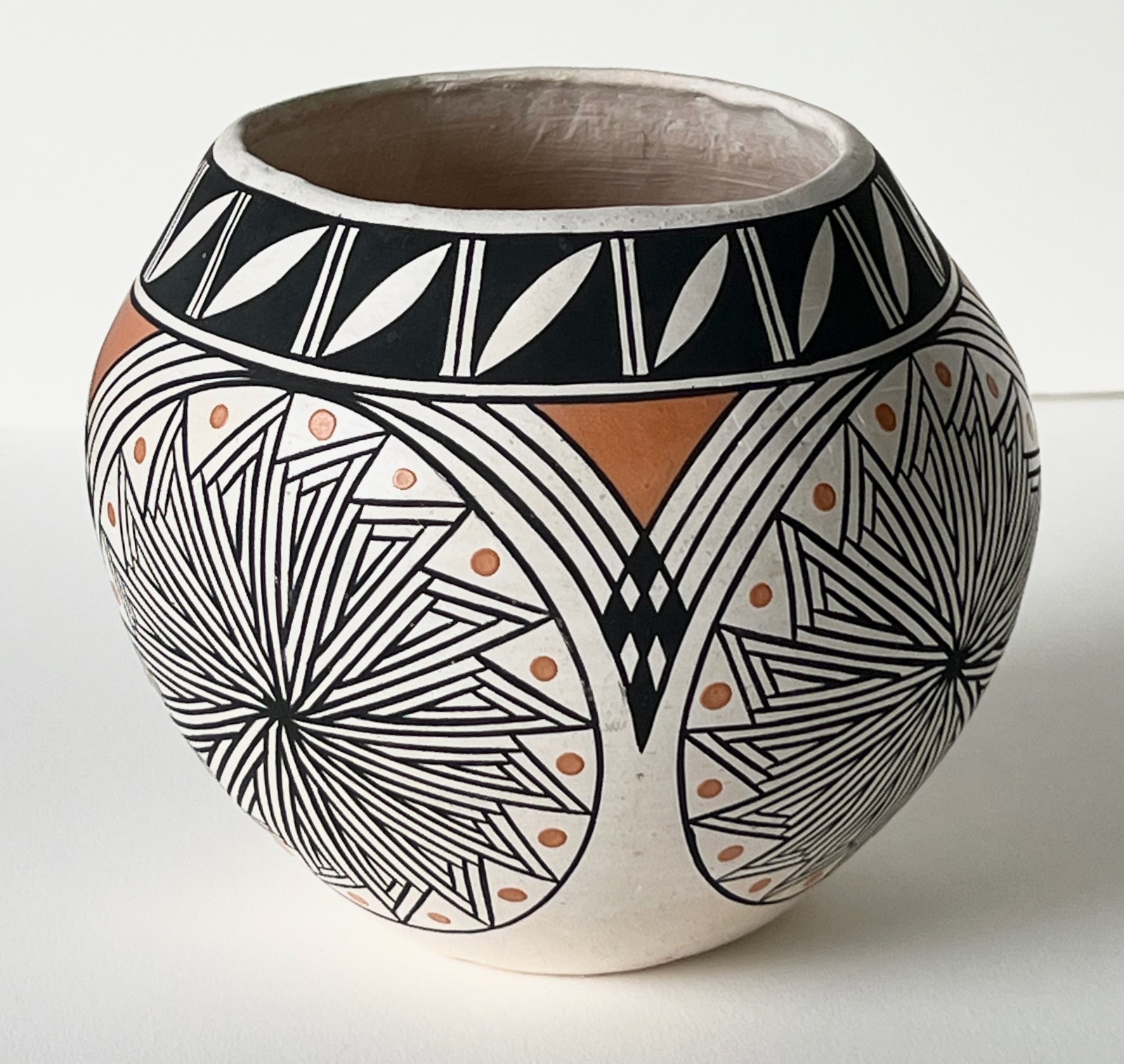 Vintage Acoma Pottery Pot Signed Marcella Pasquale