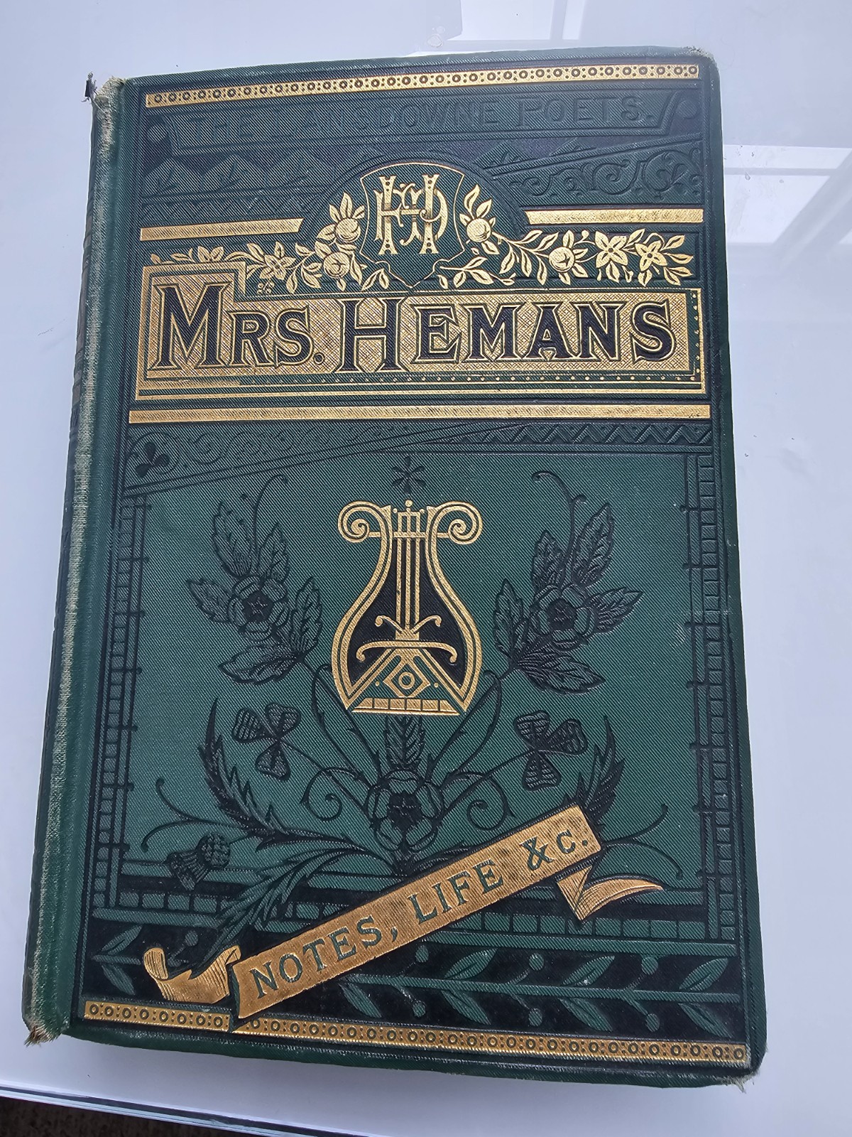 Mrs. Hemans Poetical Works c1881 () - Personalized - Very Rare Vintage Book Mrs. Hemans Poetical Works c1881 () - Personalized - Very Rare Vintage Book