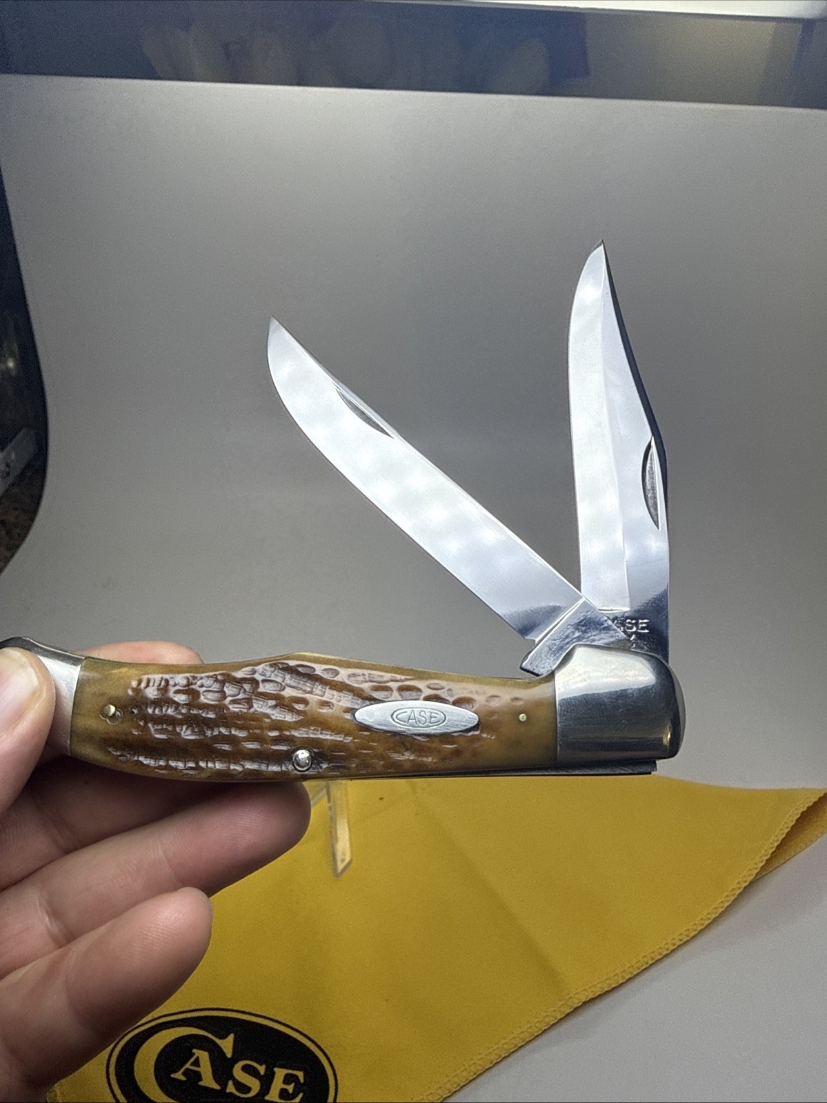 Vintage Case Knife 1940-1964 Knife 6265 GreenBone Hunter Knife very Nice