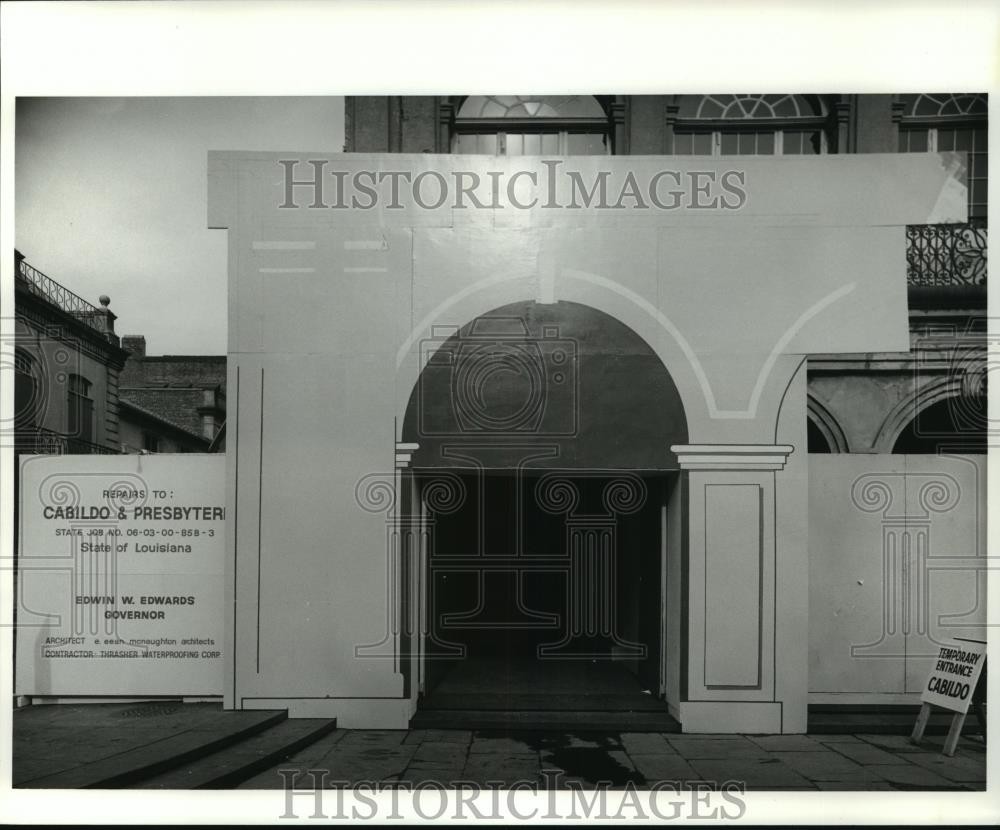 1988 Press Photo Entrance to the Cabildo, Louisiana State Museum - noa36509