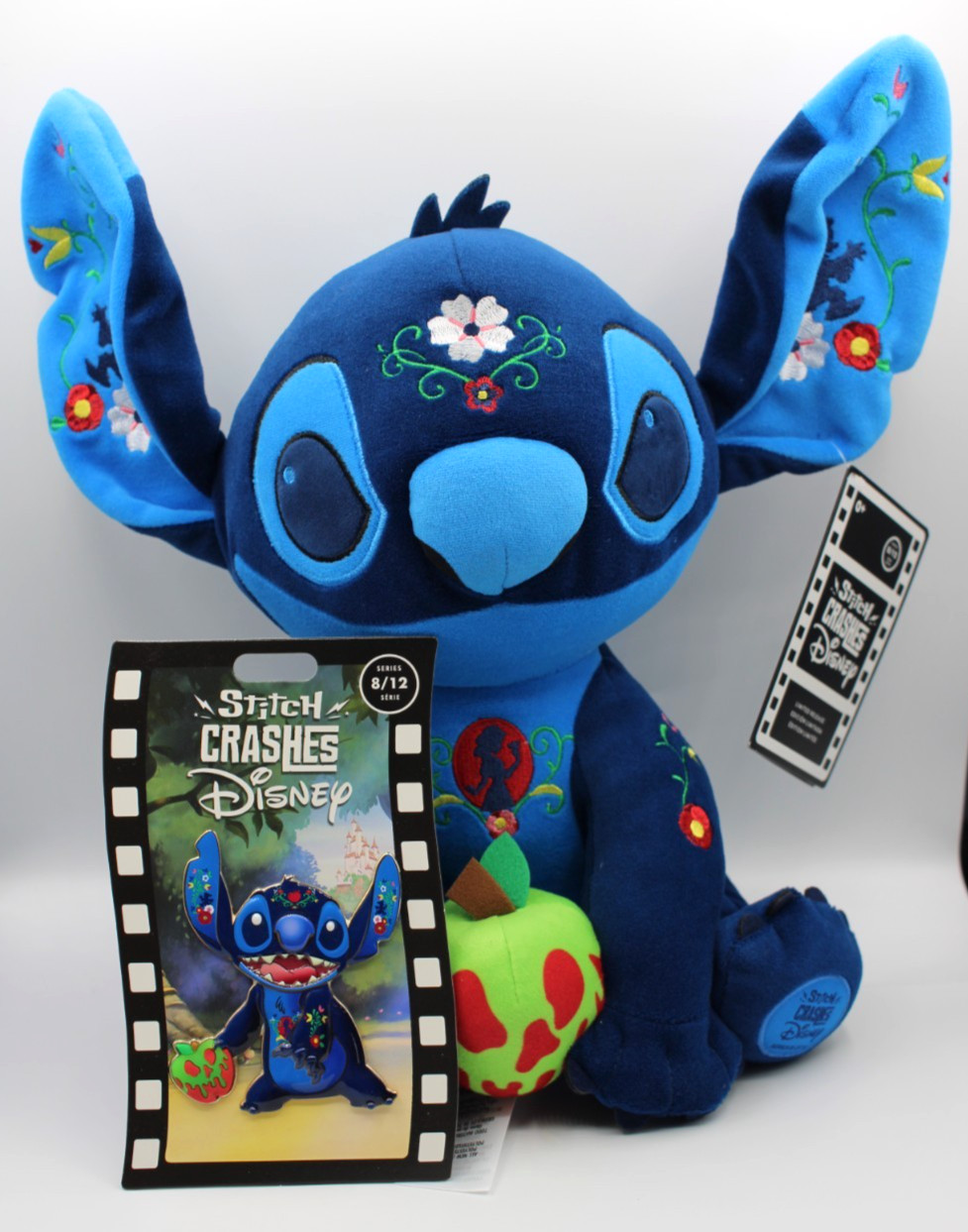 Disney Stitch Crashes Snow White Plush & Pin Set 8/12