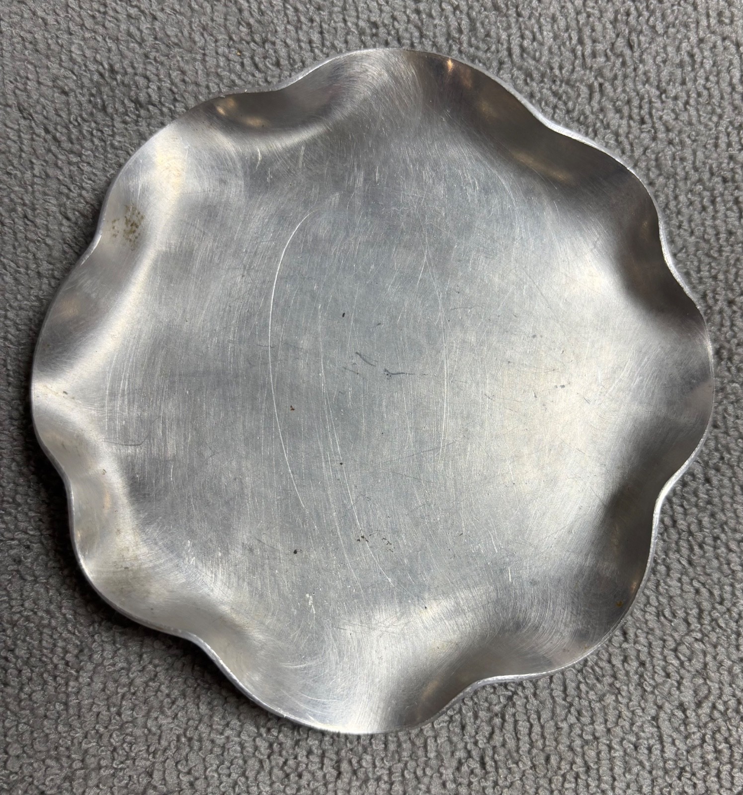 Vintage B.W. Buenilum Hand Wrought Aluminum Small Dish/Coaster 4 Vintage B.W. Buenilum Hand Wrought Aluminum Small Dish/Coaster 4