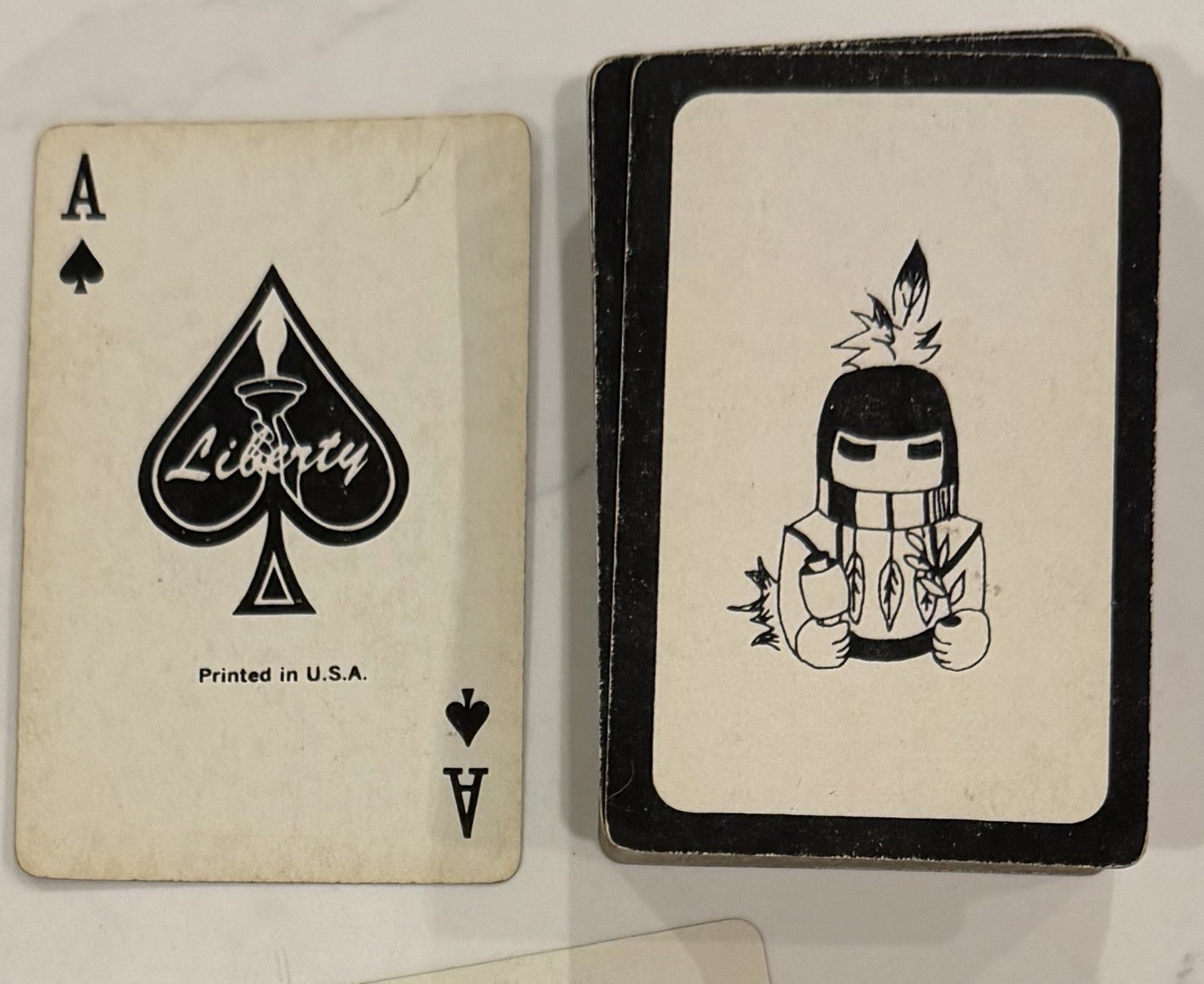 Vintage Liberty Playing Cards, American West Indian KACHINA Doll