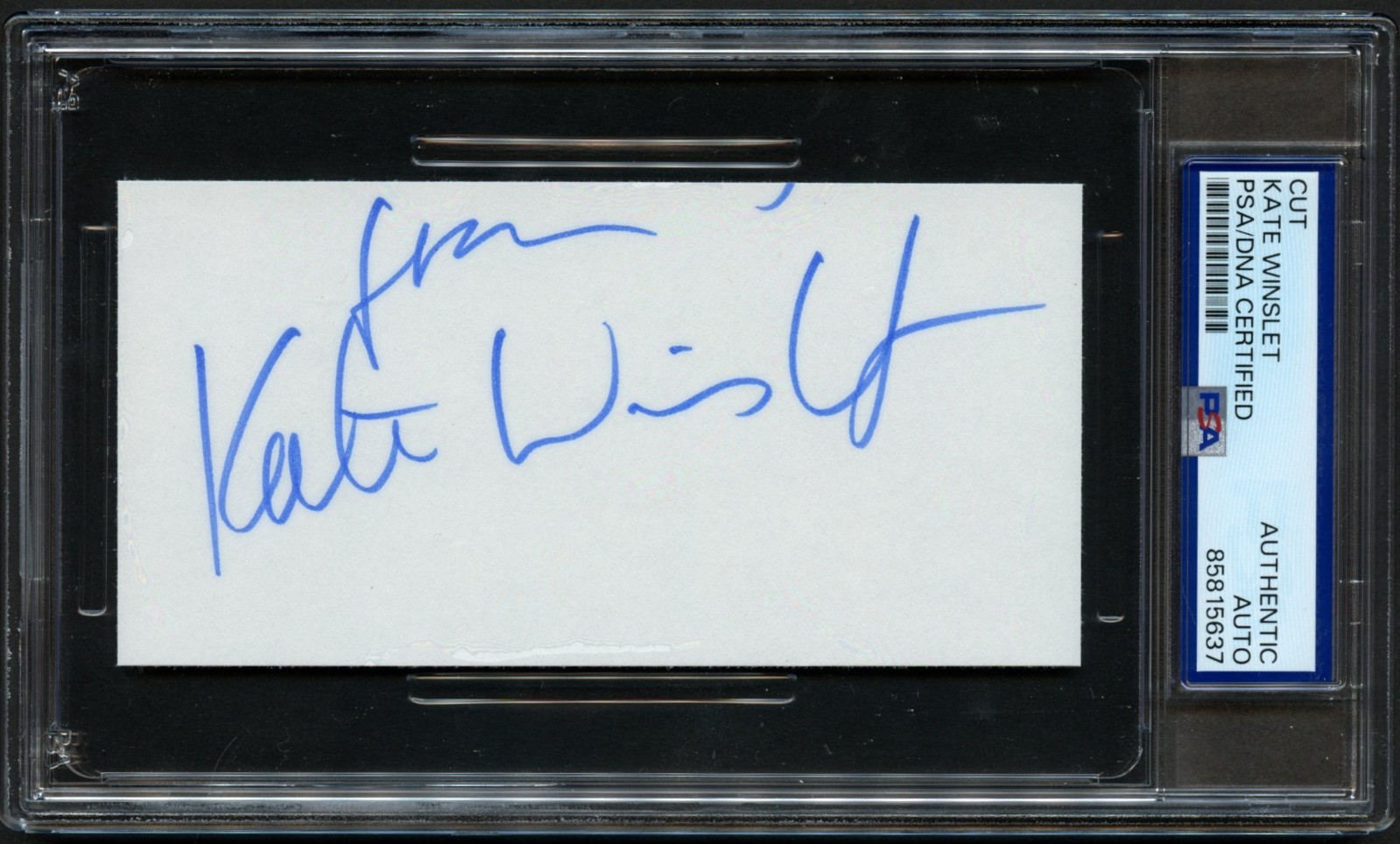 Kate Winslet signed autograph 2.5x5 Cut Actress Titanic RC PSA Slabbed Kate Winslet signed autograph 2.5x5 Cut Actress Titanic RC PSA Slabbed