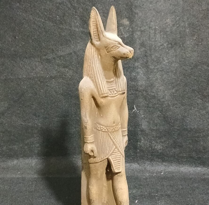 Rare Ancient Antique Egyptian God Anubis Statue Ancient Protector Of Royal Grave