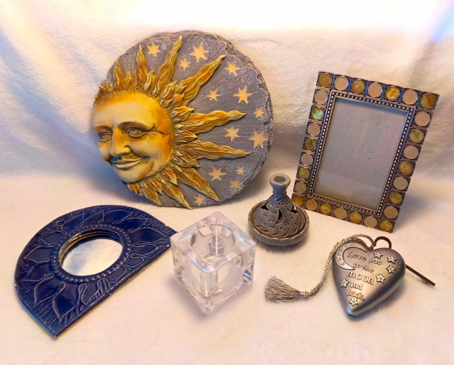 celestial Collectibles Lot sun moon stars bundle wall plaque candle holder etc celestial Collectibles Lot sun moon stars bundle wall plaque candle holder etc