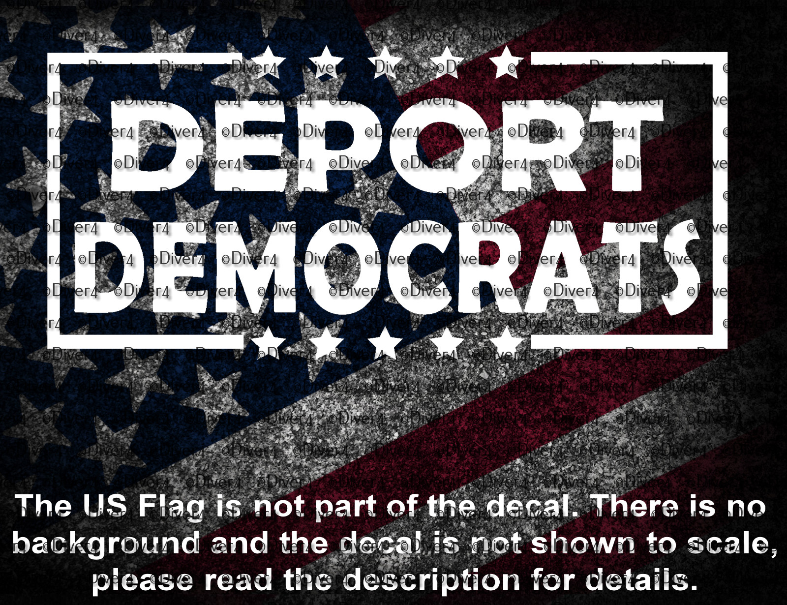 Deport Democrats Funny Car Truck Window Vinyl Decal US Seller MAGA Deport Democrats Funny Car Truck Window Vinyl Decal US Seller MAGA