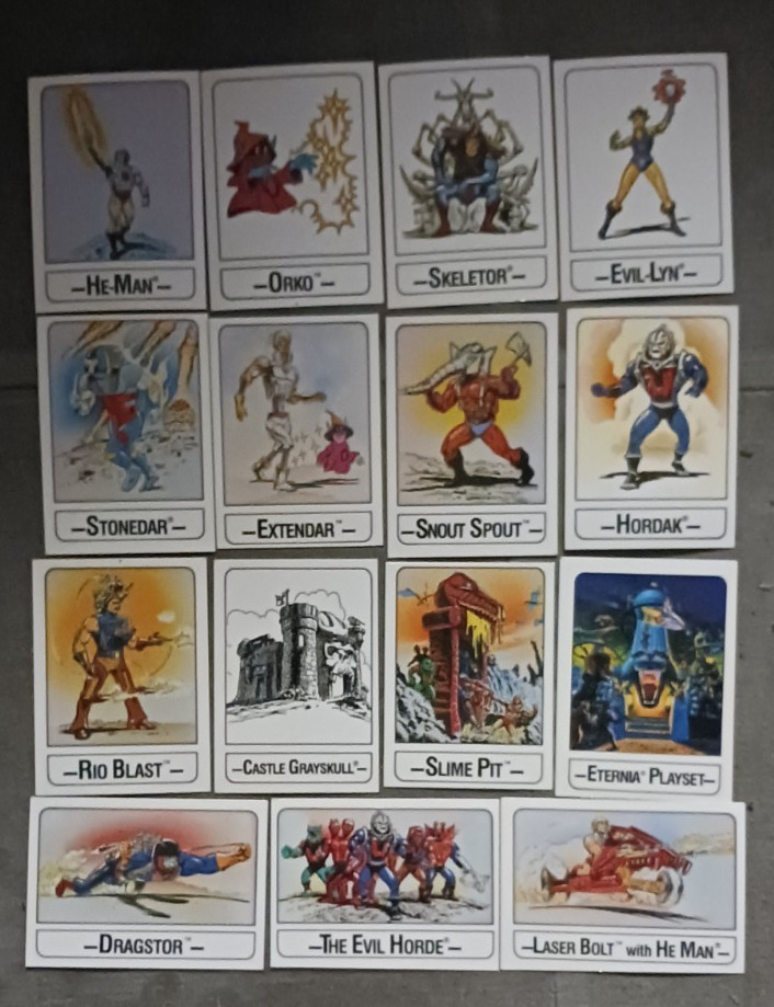 1986 Wonder Bread Masters Of The Universe Complete 15 Card Set Rare He-Man MOTU 1986 Wonder Bread Masters Of The Universe Complete 15 Card Set Rare He-Man MOTU