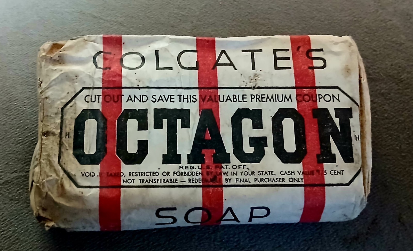Vintage Colgate's Octagon All Purpose Soap Bar 7 Oz Laundry NOS 1930's - 40's Vintage Colgate's Octagon All Purpose Soap Bar 7 Oz Laundry NOS 1930's - 40's