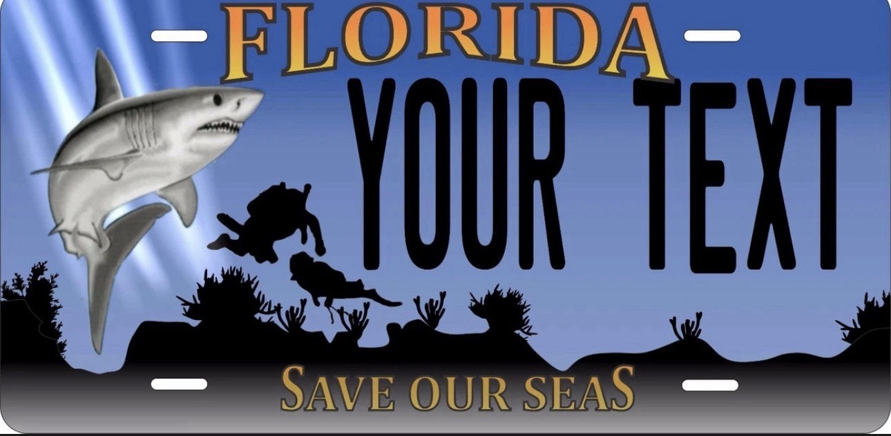 Florida Save Our Seas License Plate Personalized Custom Car Bike Motorcycle Florida Save Our Seas License Plate Personalized Custom Car Bike Motorcycle
