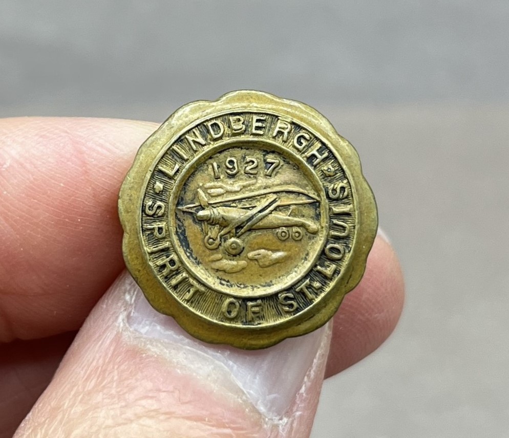 1927 Charles Lindbergh Spirit of St. Louis Pin 3/4