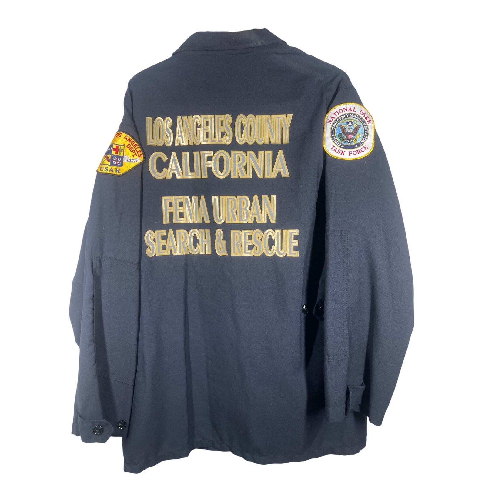 Vintage LA County Fire Department Nomex Lion Tactical Field Jacket XL USA