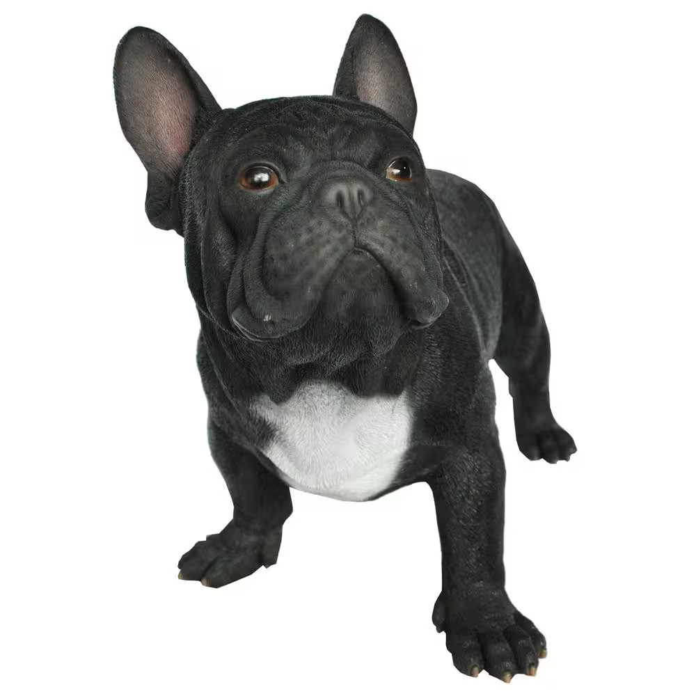 Black French Bulldog Statue Black French Bulldog Statue