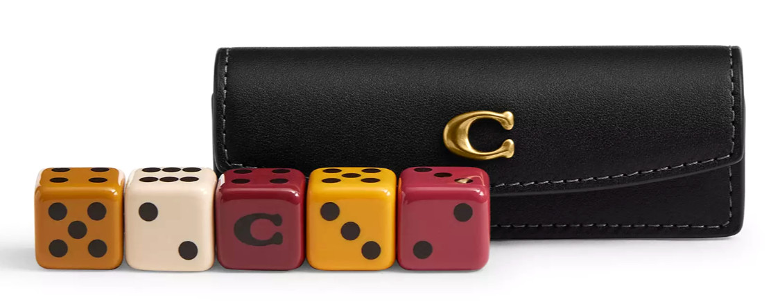 ❤️Coach Dice Set - CY196 Black Glovetanned Leather -Resin Boxed & Factory Sealed ❤️Coach Dice Set - CY196 Black Glovetanned Leather -Resin Boxed & Factory Sealed