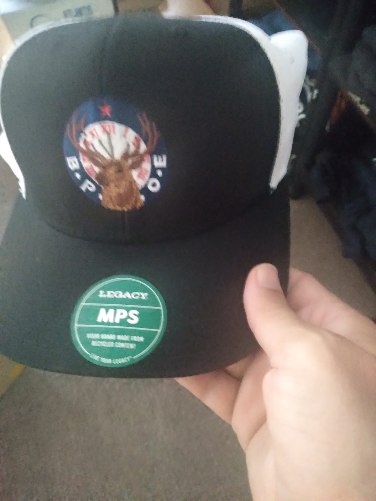 elks logo hat bpoe legacy hat black