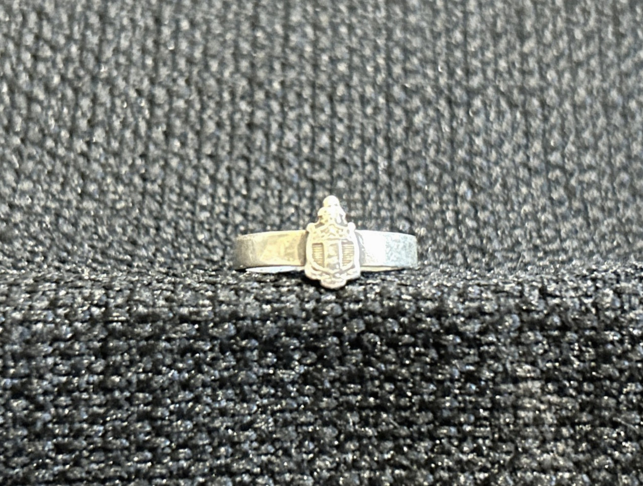 VINTAGE Delta Gamma sorority small sterling silver crest ring, size 4 1/2 - DG