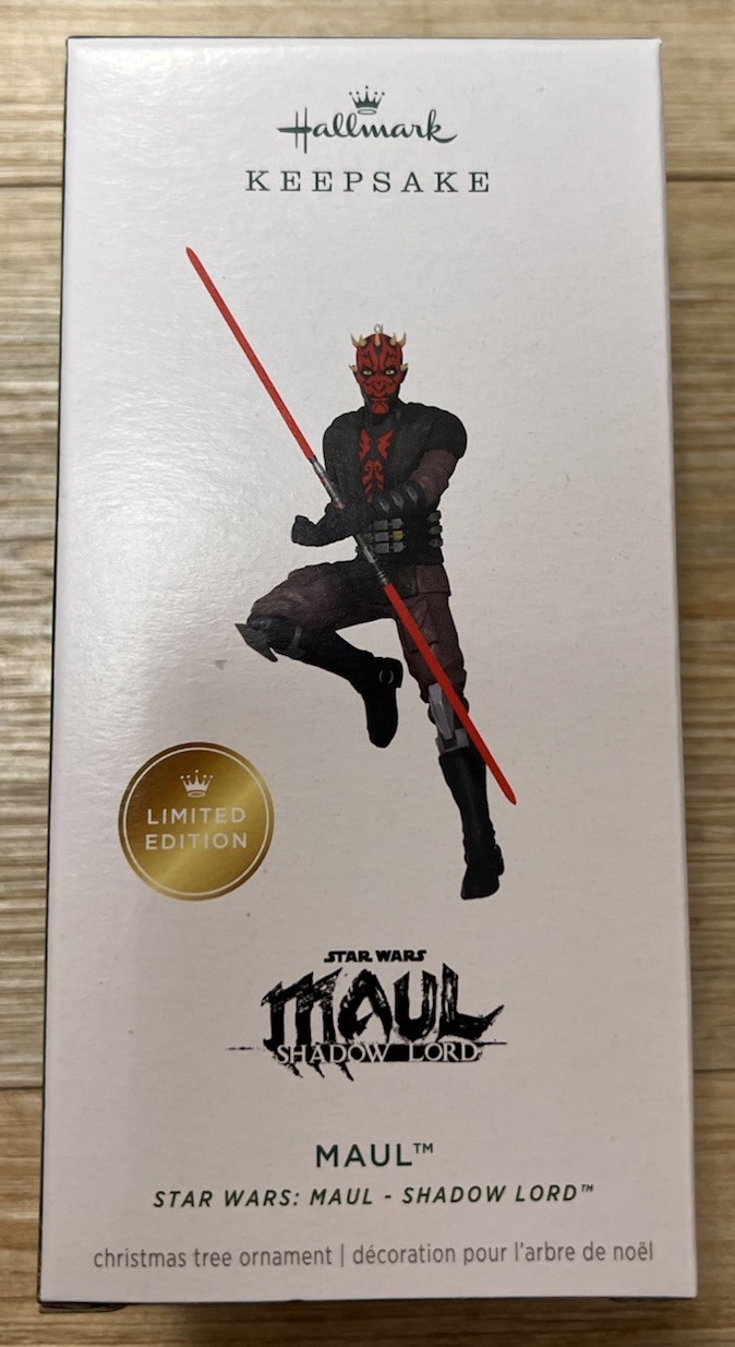 2026 Limited Edition Darth Maul Shadow Lord Star Wars Hallmark Keepsake Ornament
