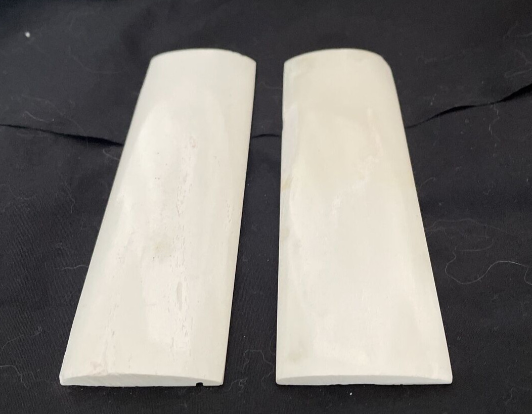 2 Cattle Bone Knife Scales 5x1.5x1/8 Hunting Knife Building Handles Gun Grips
