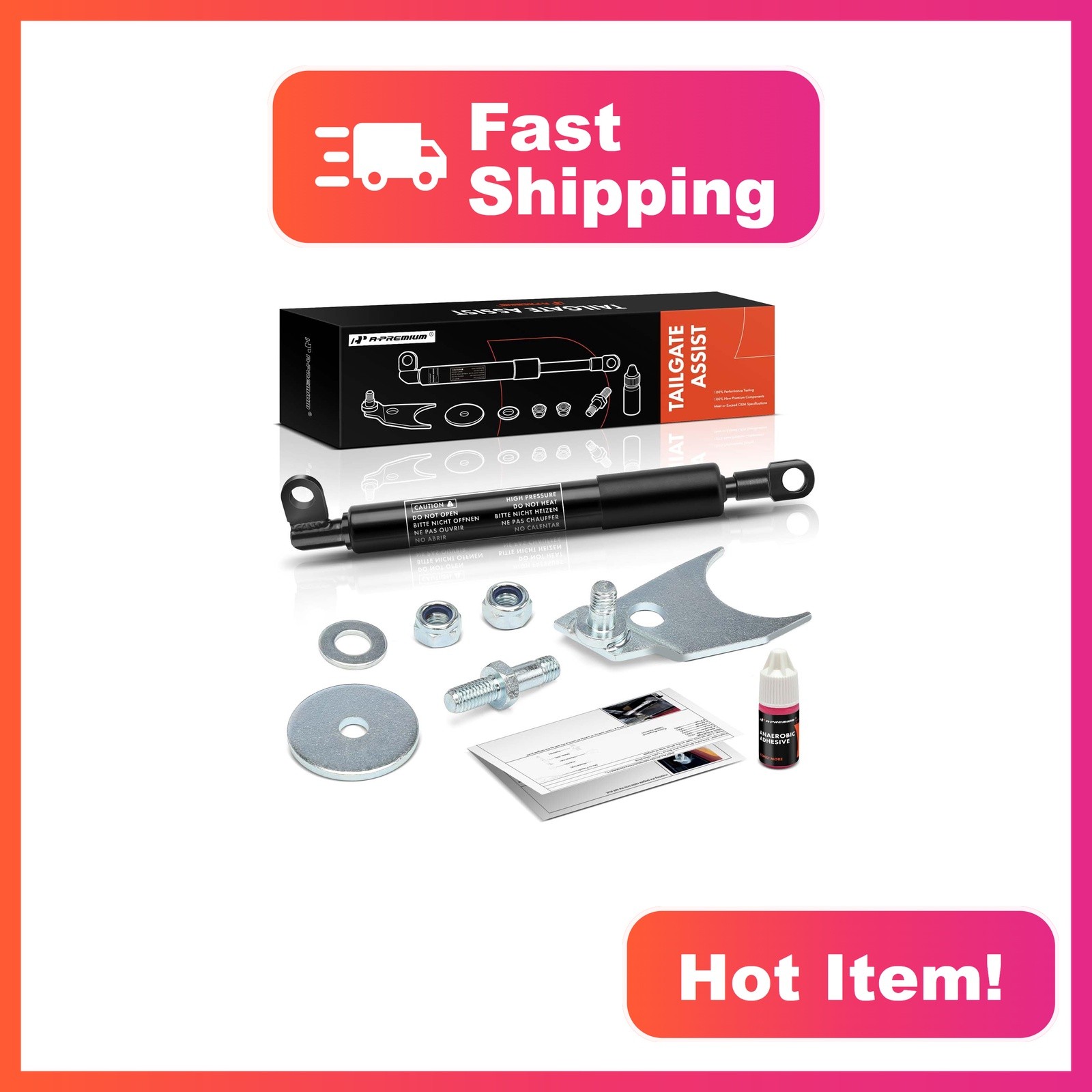 A-Premium Tailgate Assist Shock for 1999-2006 Chevy Silverado GMC Sierra A-Premium Tailgate Assist Shock for 1999-2006 Chevy Silverado GMC Sierra