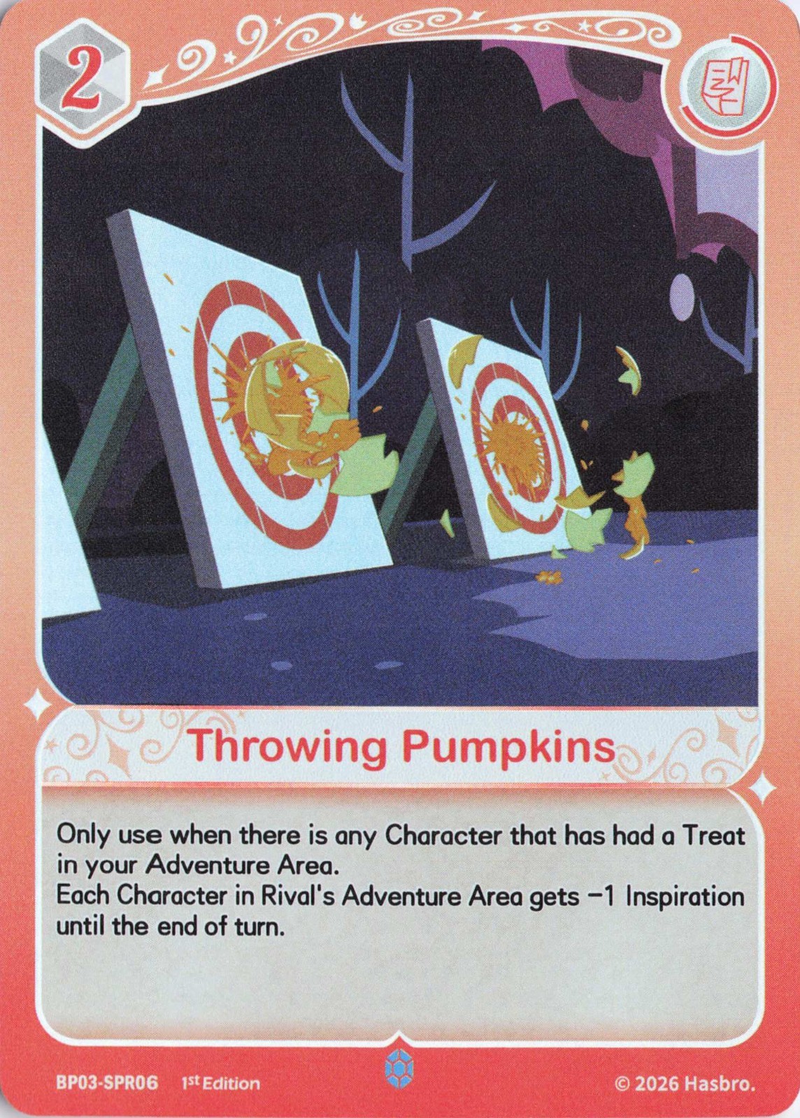 My Little Pony TCG Throwing Pumpkins BP03-SPR06 SPR Nightmare Night Kayou 1st Ed