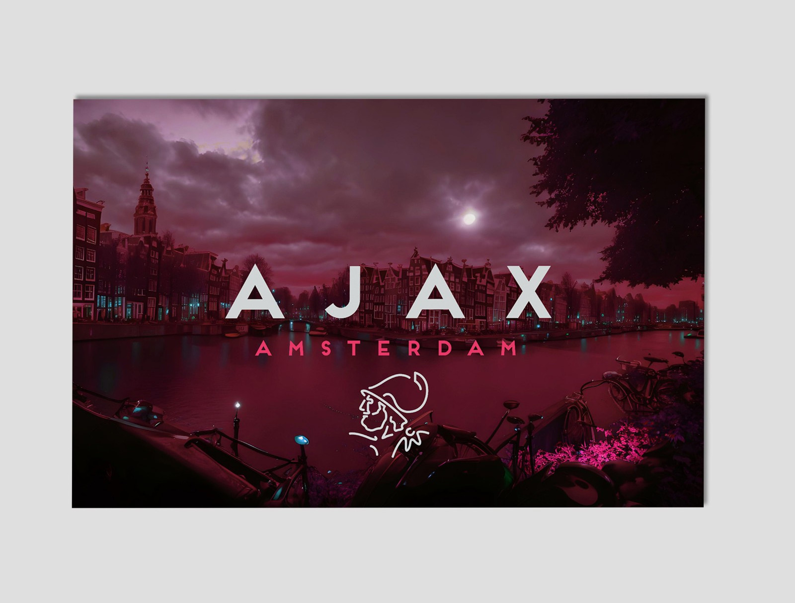 AJAX Amsterdam Football Club Premium Giclee Print Poster 11x17 Wall Art