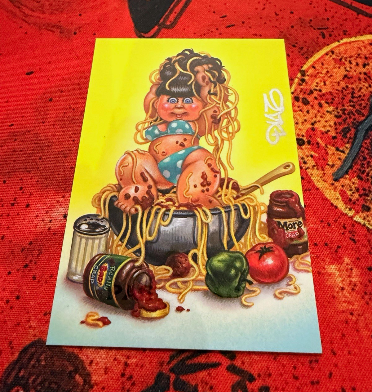 2013 Bettie Page Private Collection Card B1b Pasta Page Luis Diaz GPK signed