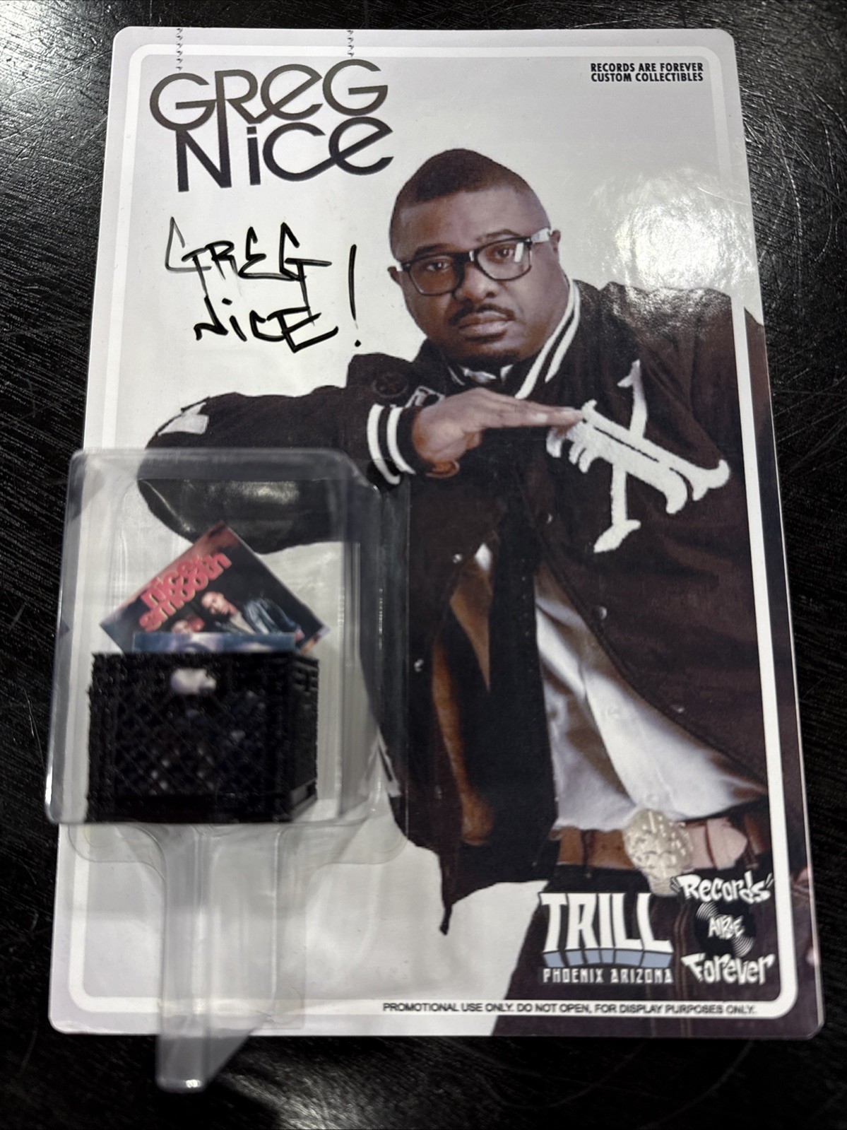 Greg Nice Signed Collectible Crate Rare