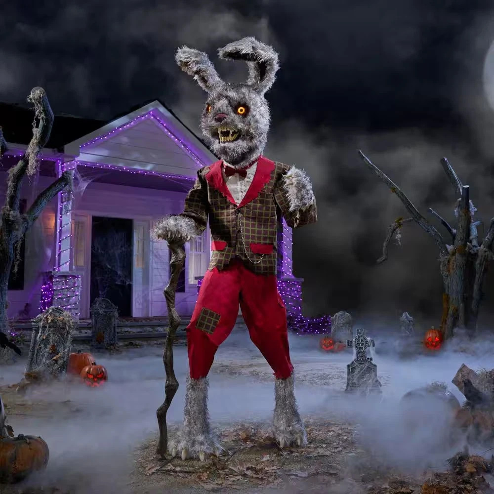 7Ft Wicked Woods Animated LED Horrifying Hops Halloween Prop NIB 2026 7Ft Wicked Woods Animated LED Horrifying Hops Halloween Prop NIB 2026