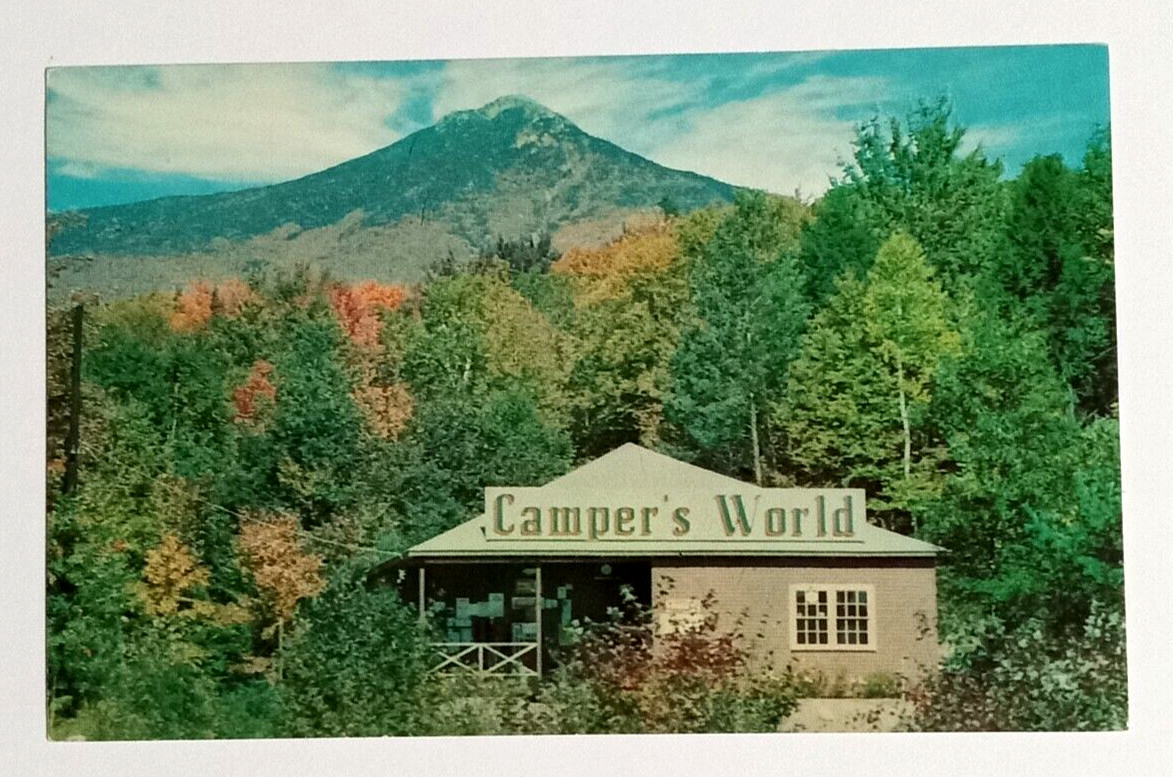 Campers World Camp Ground Mt Liberty New Hampshire NH Tichnor Postcard c1960s Campers World Camp Ground Mt Liberty New Hampshire NH Tichnor Postcard c1960s