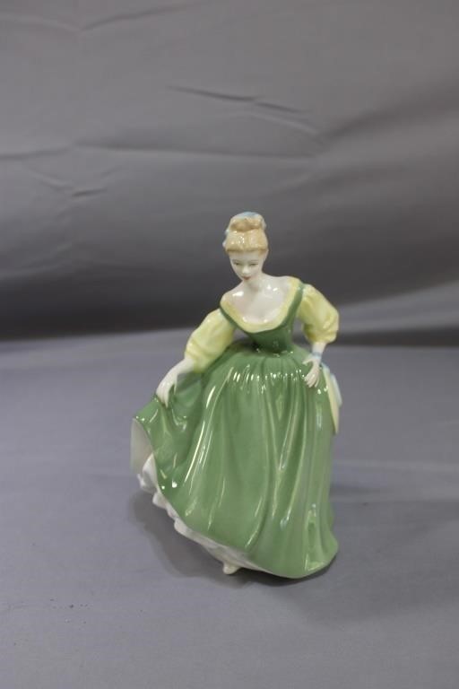 Vintage Royal Doulton Fair Lady Figurine HN 2193 Green Dress England 1962 Mint Vintage Royal Doulton Fair Lady Figurine HN 2193 Green Dress England 1962 Mint