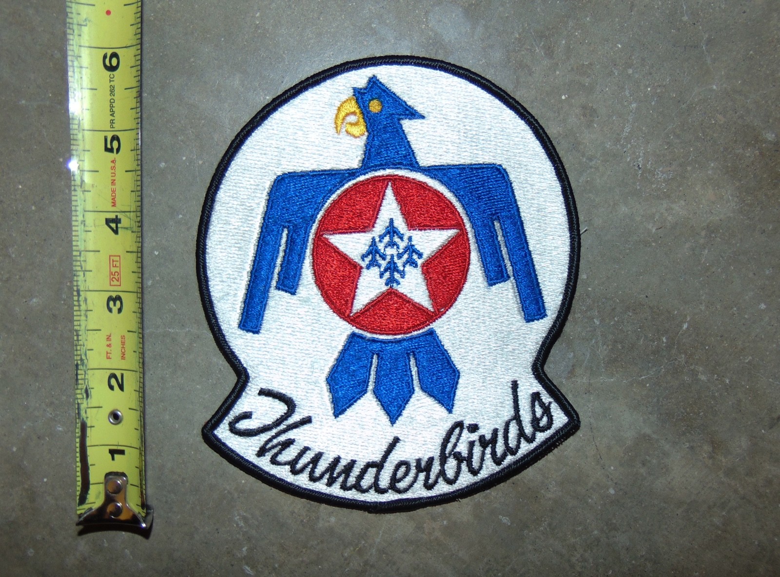 Rare Real 1960-70's USAF Thunderbirds Demonstration Team Patch F-100 Era, F-4 Rare Real 1960-70's USAF Thunderbirds Demonstration Team Patch F-100 Era, F-4
