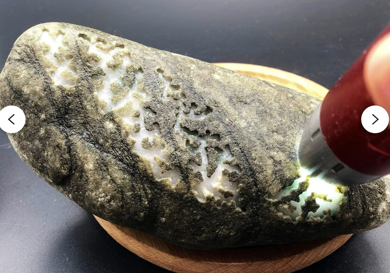 Natural Burmese jade stone, raw jade stone, making jadeite pendant