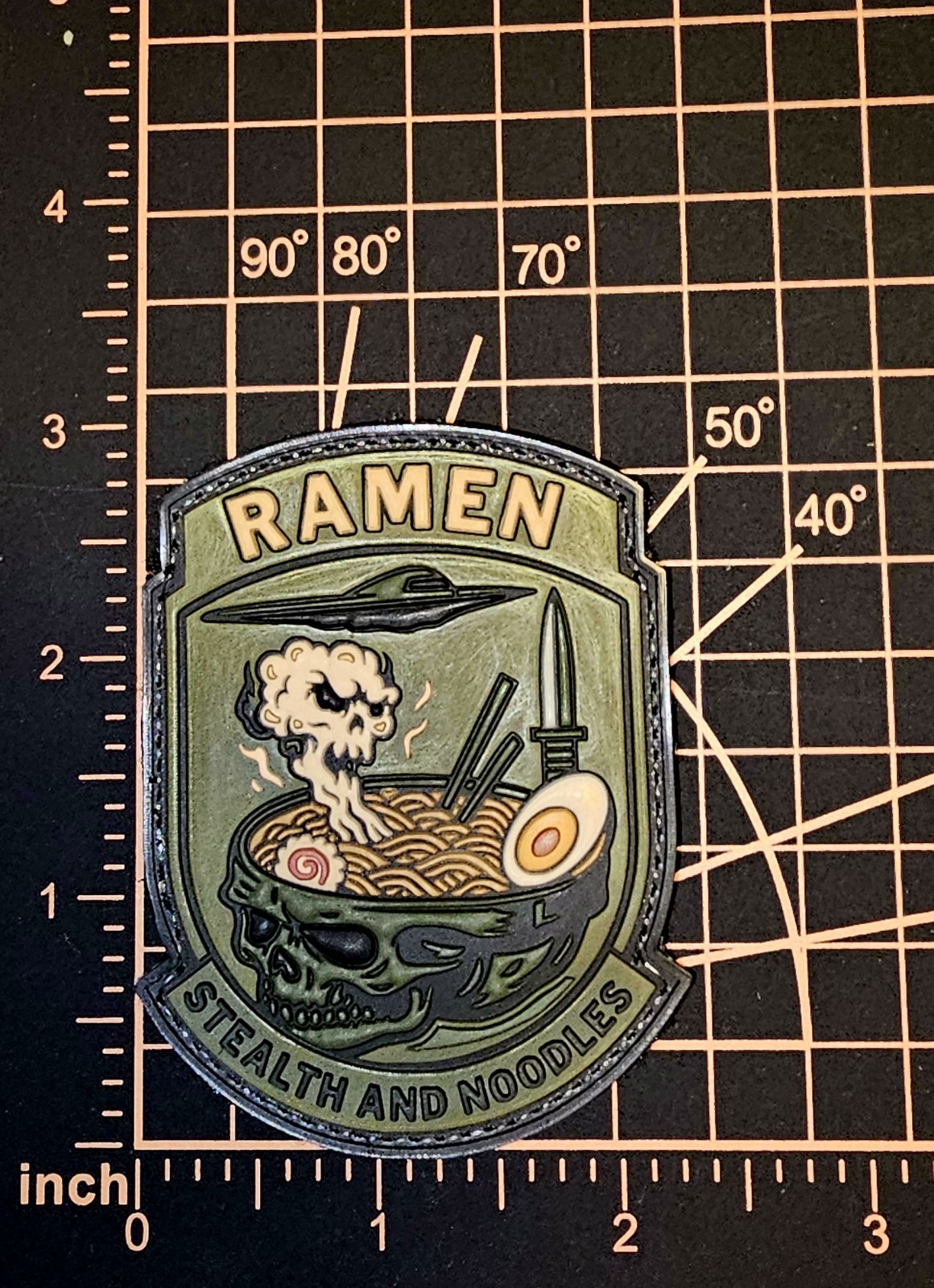 RQ-170 Stealth And Noodles Morale Flight Test Sq USAF patch 