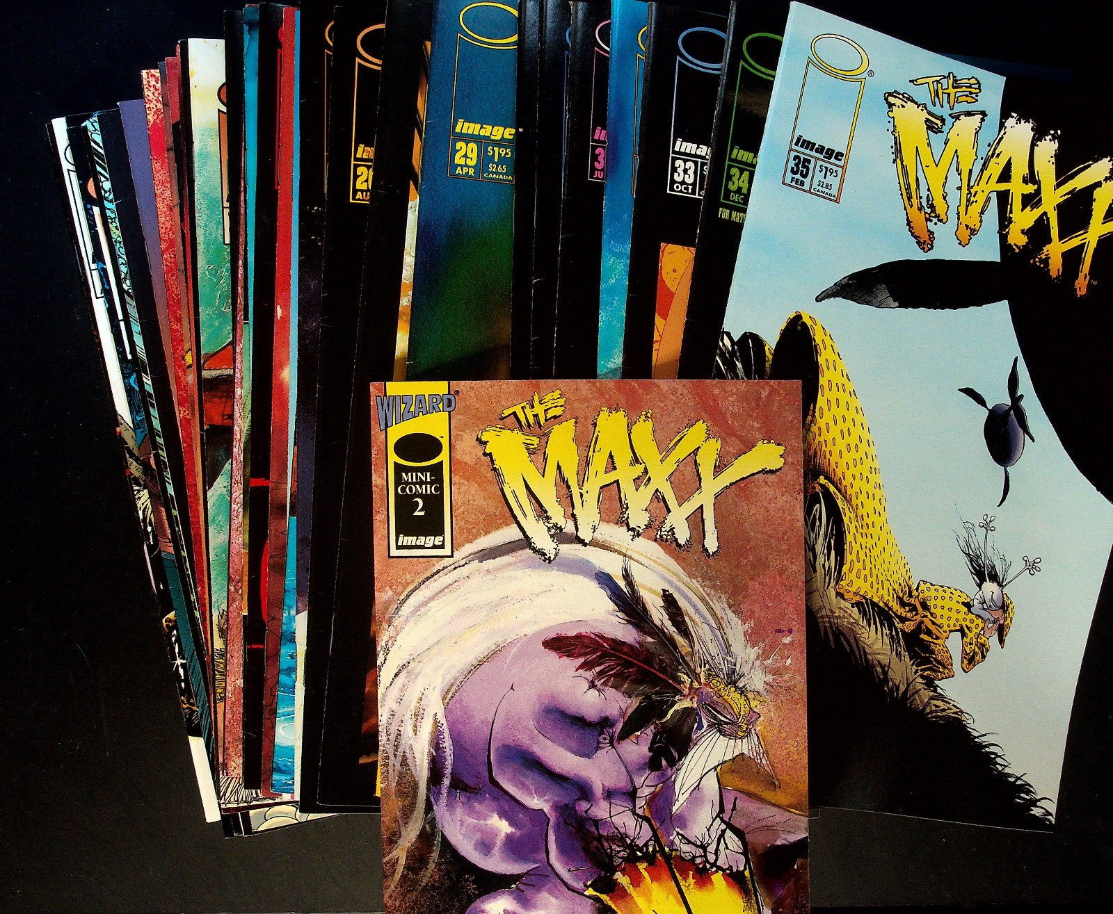 The Maxx - Near complete series (# 1 - 35 missing #28) & mini comic High grade