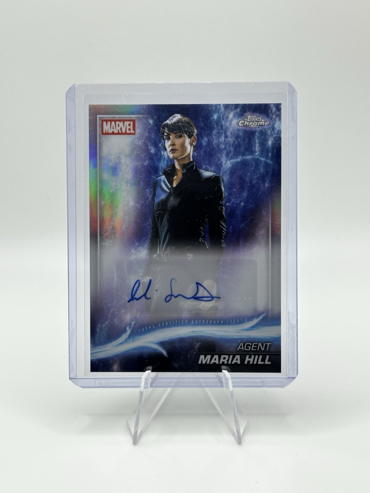 2025 Topps Chrome Marvel Studios Cobie Smulders Agent Maria Hill Auto #AA-CS Ref 2025 Topps Chrome Marvel Studios Cobie Smulders Agent Maria Hill Auto #AA-CS Ref