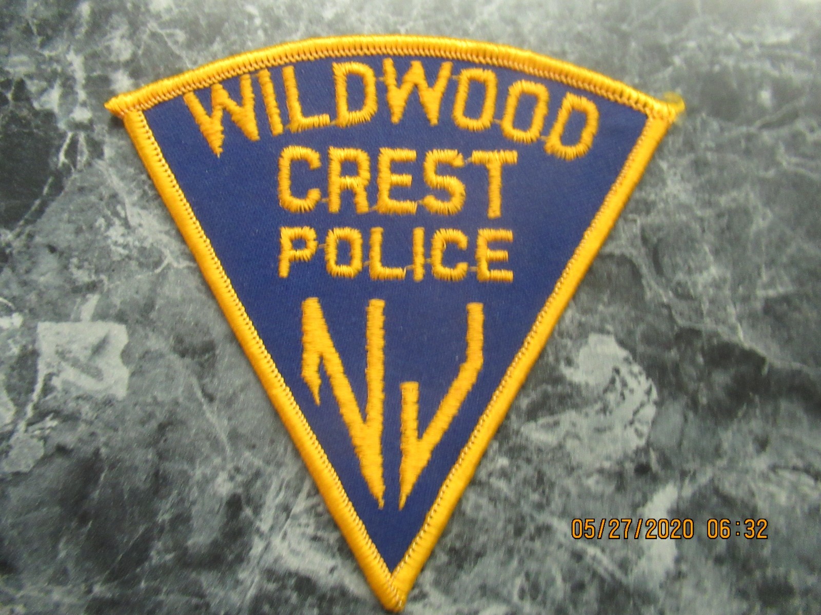 wildwood crest new jersey police patch very rare for display only last one