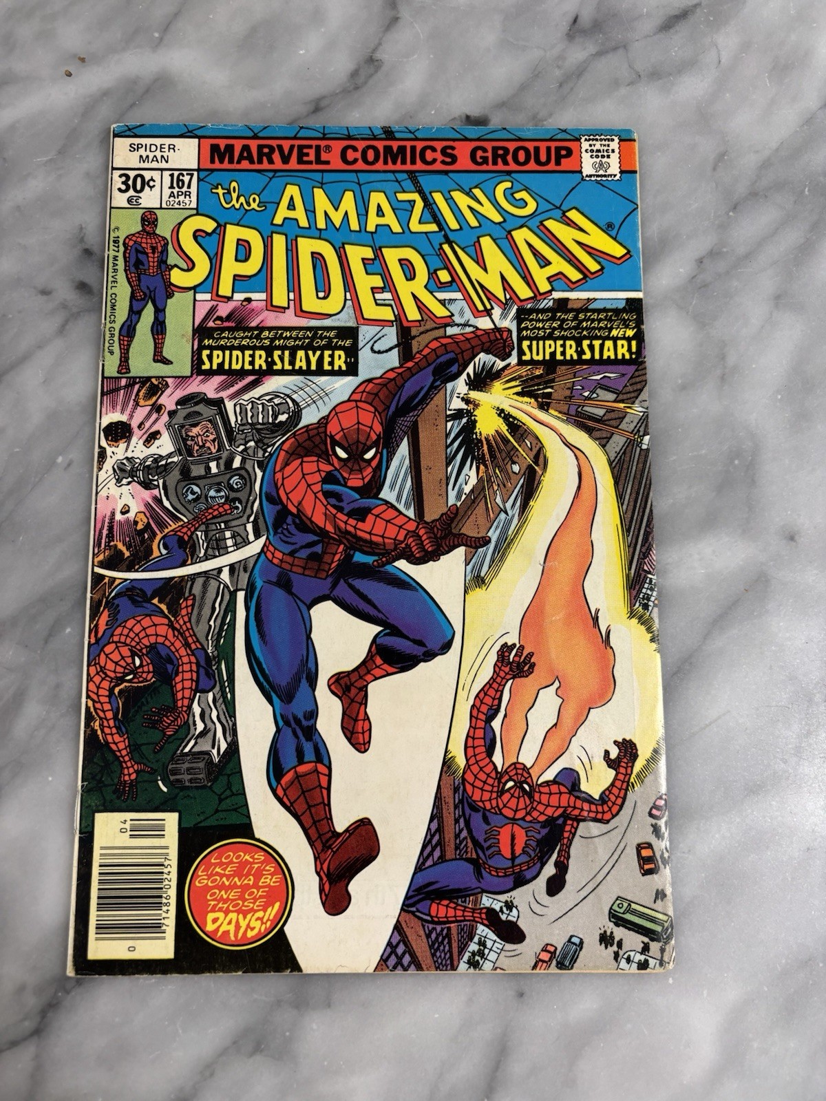 Amazing Spider-Man #167 Marvel 1977 First 1st Appearance Will-O-Wisp FN