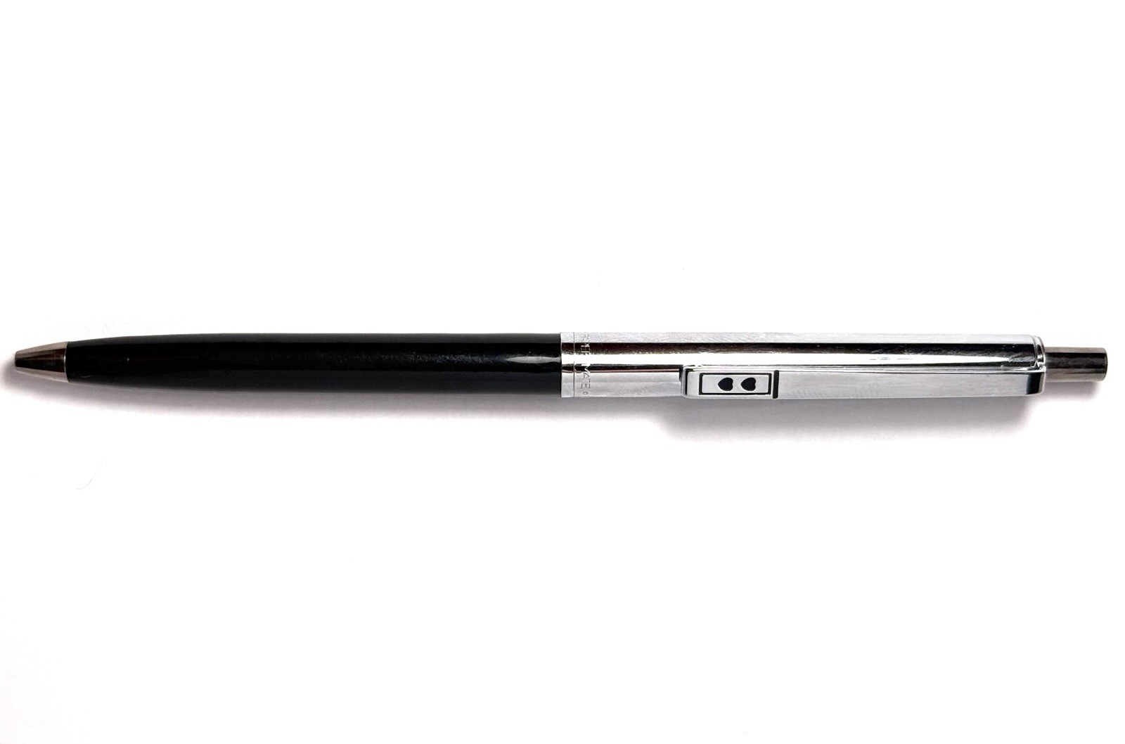 Paper Mate Profile Vintage Double Heart Ball Pen slim grip, black, Mexico