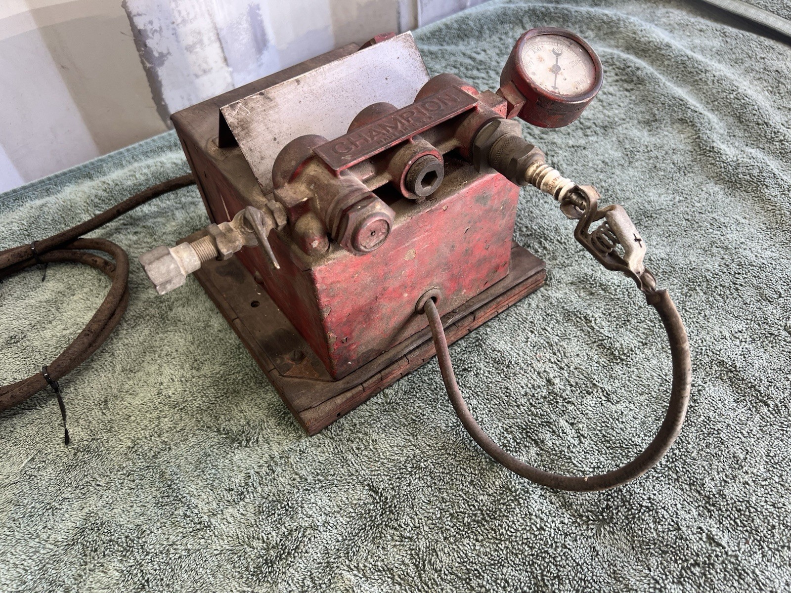 Rare 1930's Champion Spark Plug Cleaner Tester Vintage Untested Garage