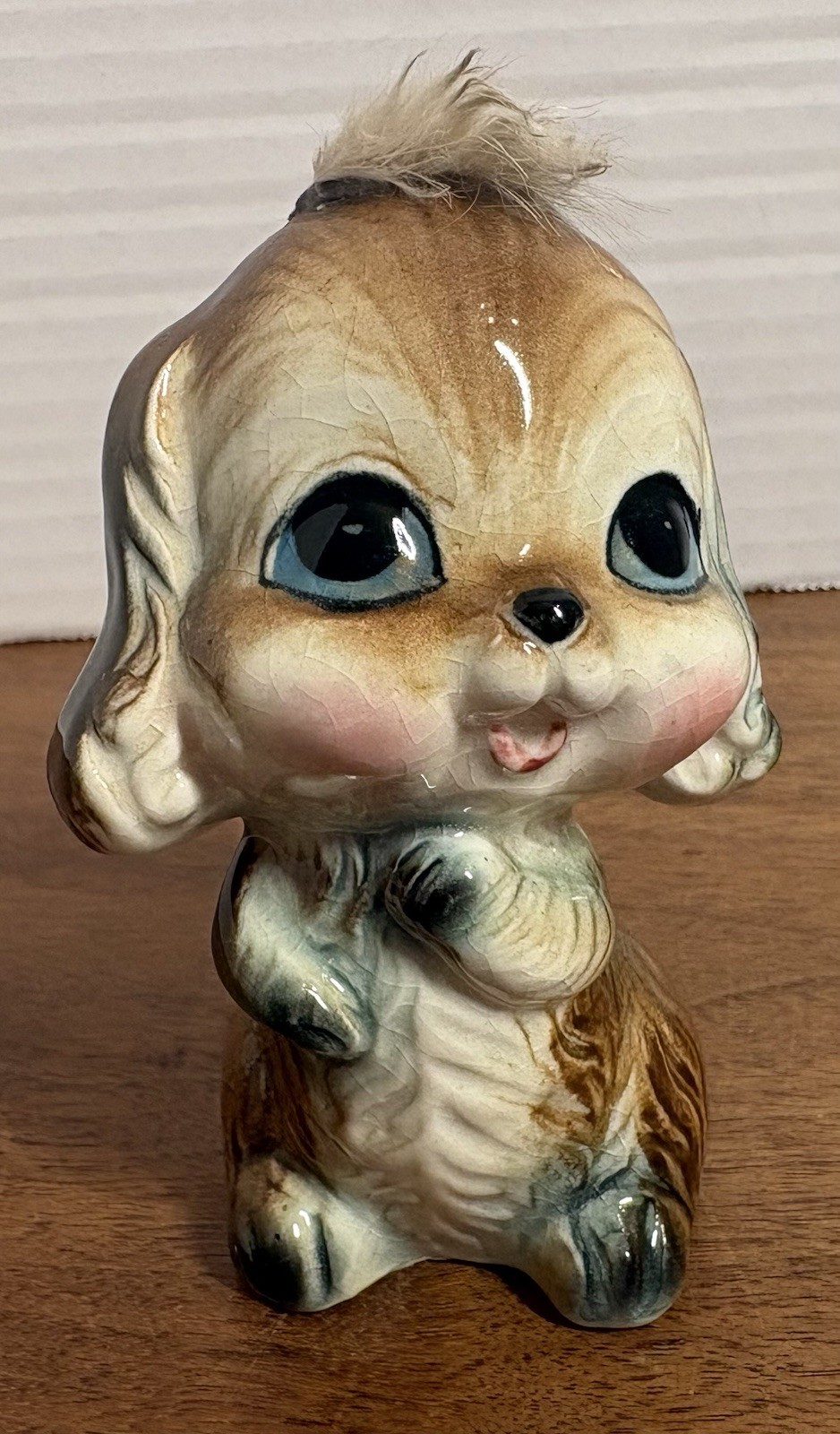 Dog Figurine Puppy Porcelain Norleans Japan Vintage 3.5”