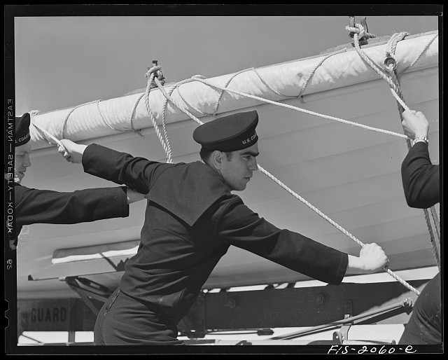 Race Point Massachusetts Portuguese Boy U.S. Coast Guard Crewman 1942 Spring