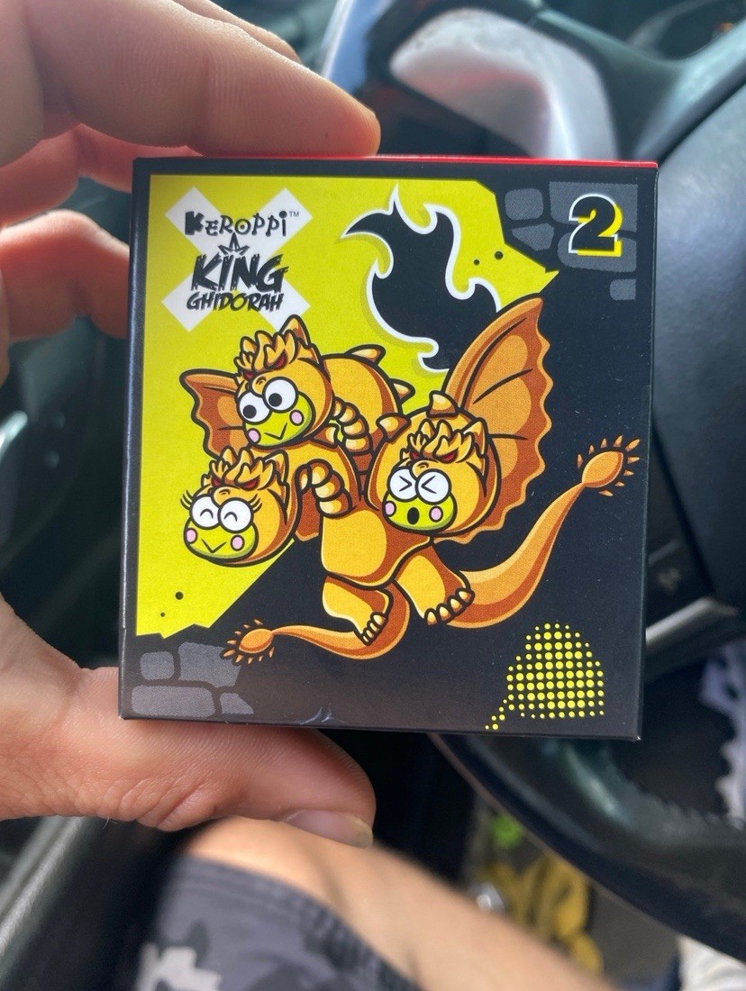 2026 McDonald’s Cute Meets Kaiju Happy Meal Toy#02 - Keroppi/ King Ghidorah
