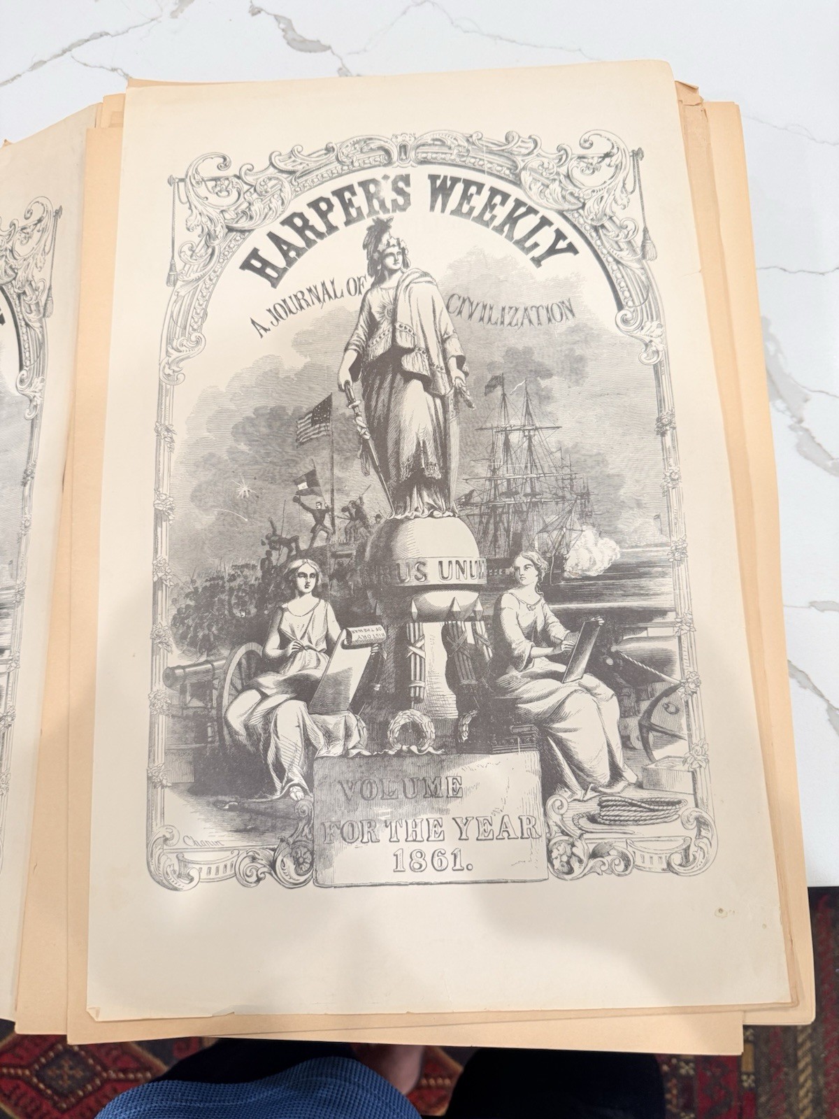 Harper’s Weekly Reissue Journal Of Civilization 64 Copies Civil War 1860-1862