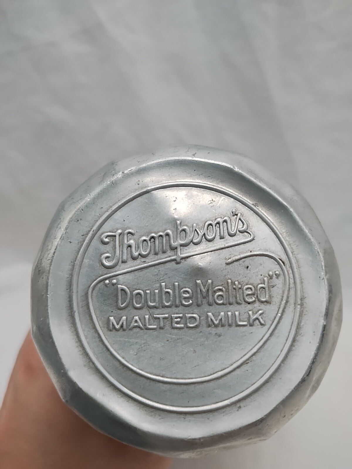 Thompsons Double Malted Malted Milk Aluminum Shaker 7\
