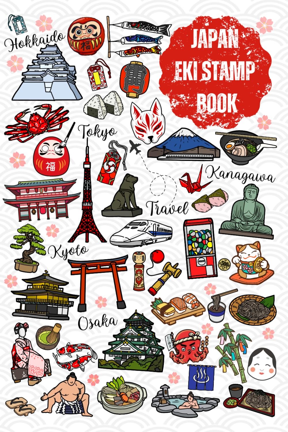 Japan Eki Stamp Book Travel Journal Stamp Book, Collecting for Memories and S... Japan Eki Stamp Book Travel Journal Stamp Book, Collecting for Memories and S...