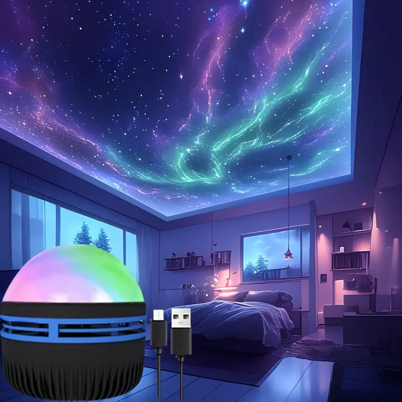 LED Galaxy Starry Projector Light Ocean Wave Sky Night Lamp Kids Gift Room Decor LED Galaxy Starry Projector Light Ocean Wave Sky Night Lamp Kids Gift Room Decor